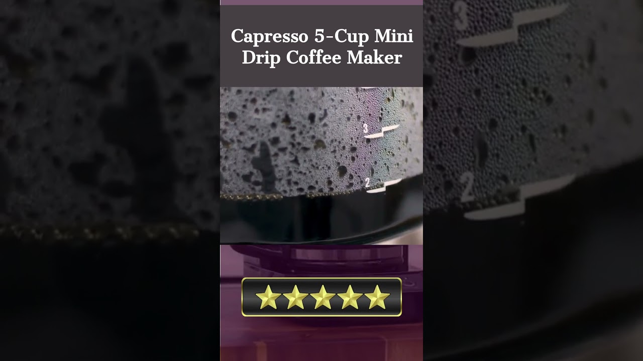 ✅Capresso 5-Cup Mini Drip Coffee Maker | Quick Review #shorts