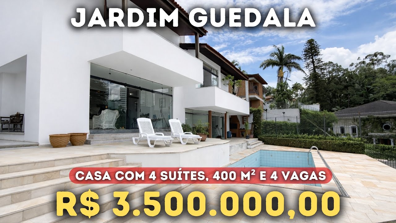 MANSÃO DE R$3.500.000,00 NO JARDIM GUEDALA - SP