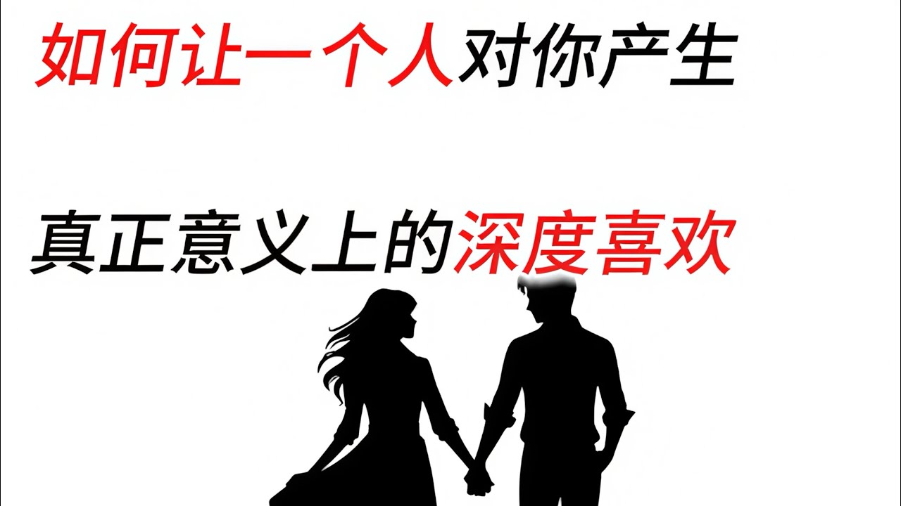 如何让一个人对你产生深度的喜欢