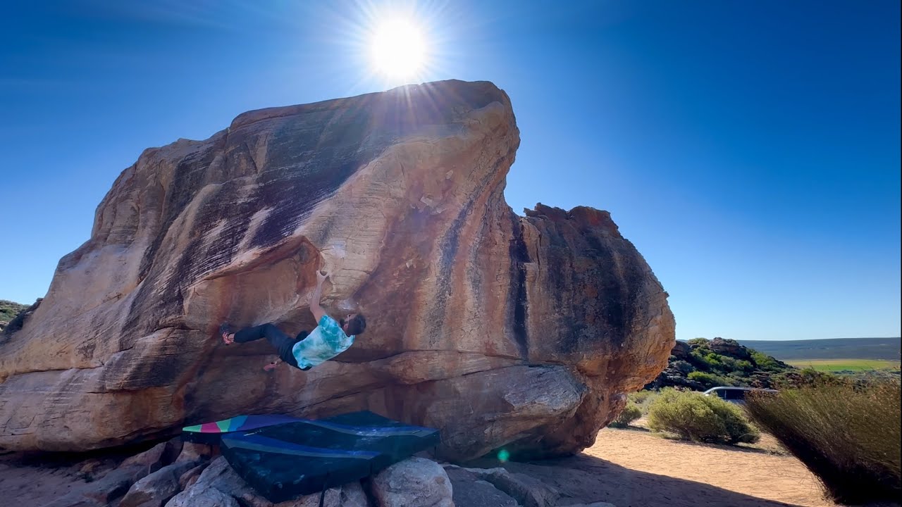 Rocklands bouldering - Vanity V7 