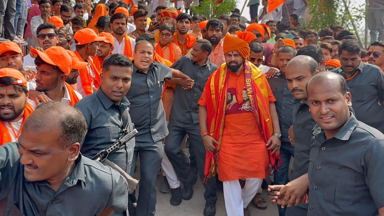 Raja Singh Powerful Entry with High Security 🚨 | Raja Singh Ram Navami Shobha Yatra 2025 #rajasingh
