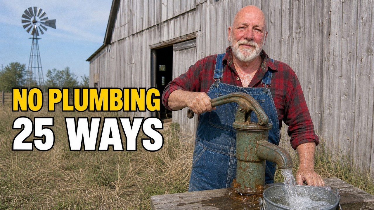 ENDLESS Water Without a Pump! 25 Ways Farm Families Got Water Before Electricity