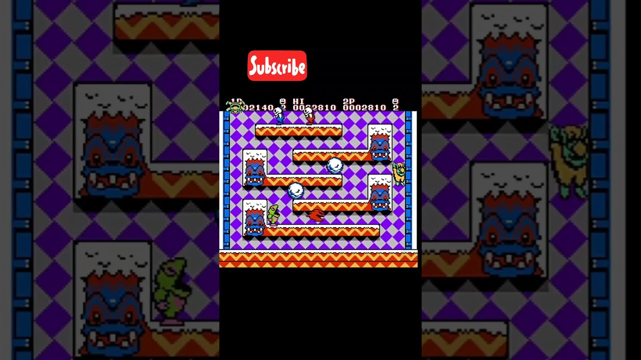 Snow Bros vintage Video game #90sgames #retrogaming