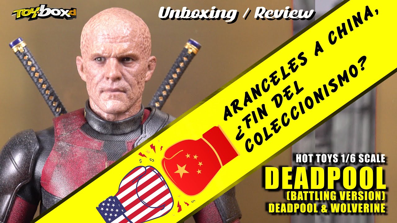 HOT TOYS DEADPOOL BATTLING VERSION 1/6 SCALE Unboxing & Review