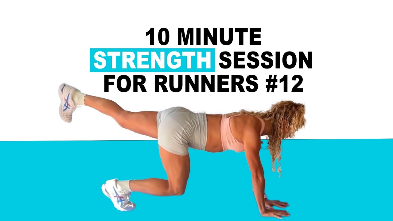 Pilates  for runners - LEG STRENGTH FOR RUNNERS 10min strength session [ Post run strength #12 ]