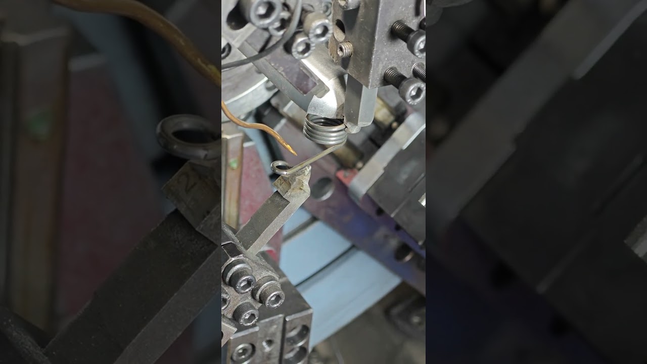 Smart Spring Making Machine - Cool tools machine making a difference to work#shorts