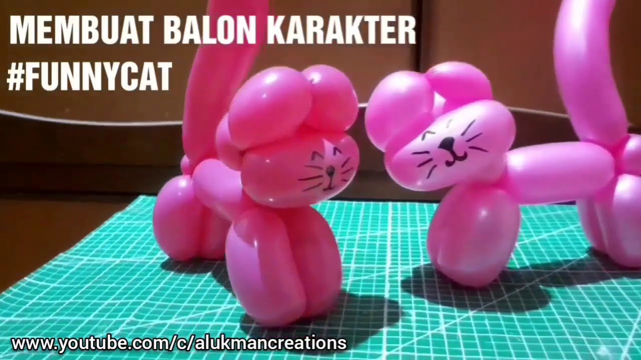 Cara membuat balon kucing