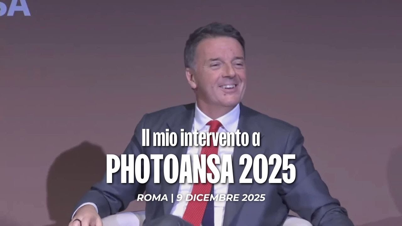 Matteo Renzi alla presentazione di PhotoAnsa 2025 | 9/12/2025