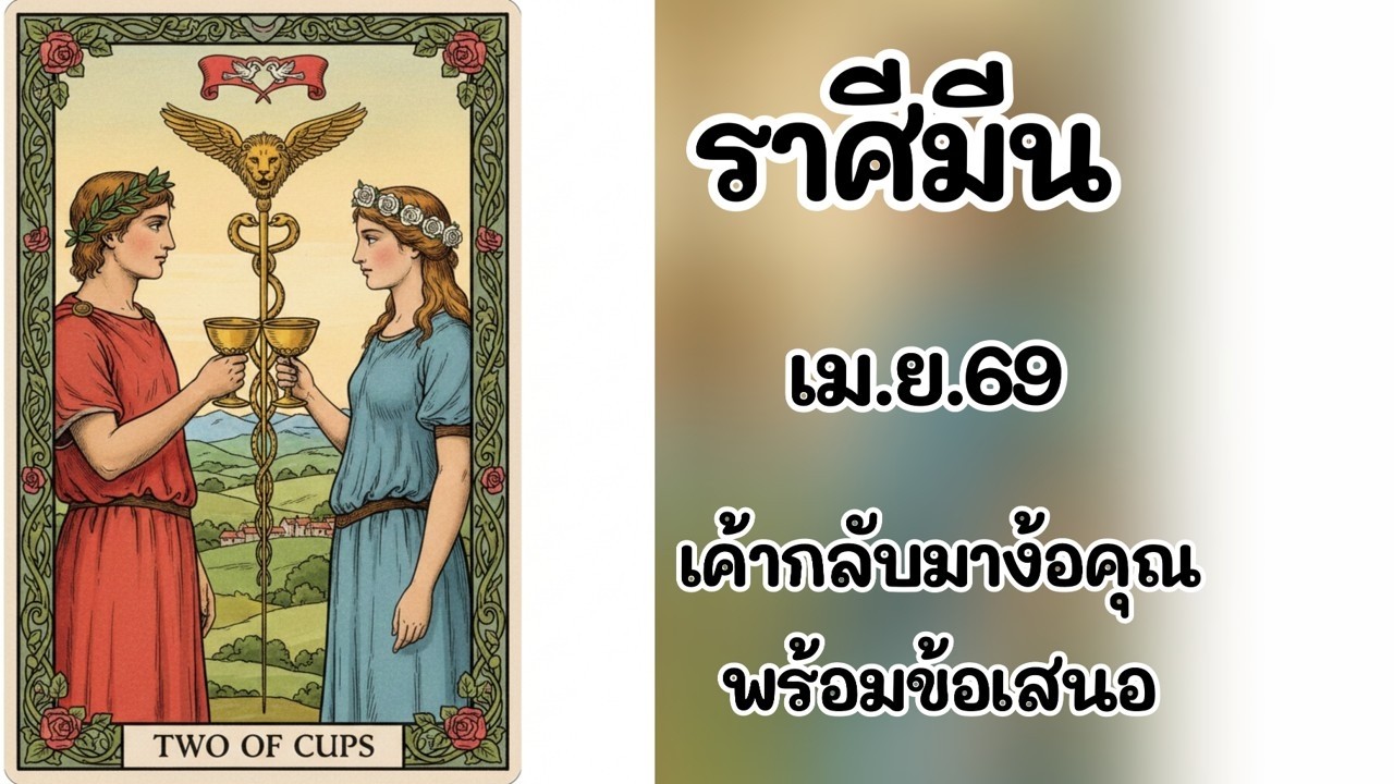 #ราศีมีน เม.ย.69 : เค้ากลับมาง้อคุณ พร้อมข้อเสนอ