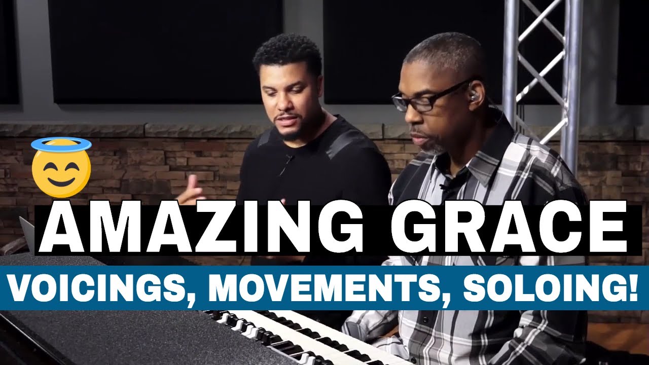 How To Play Gospel Music On Organ - Amazing Grace Organ Lesson - Gospel Organ Chords!