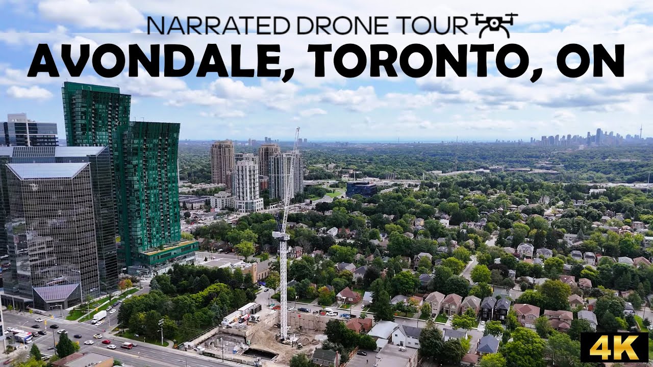 🌆 4K Drone Journey Over Avondale, Toronto 🌆 | DJI Mini 4 Pro 🚁🇨🇦