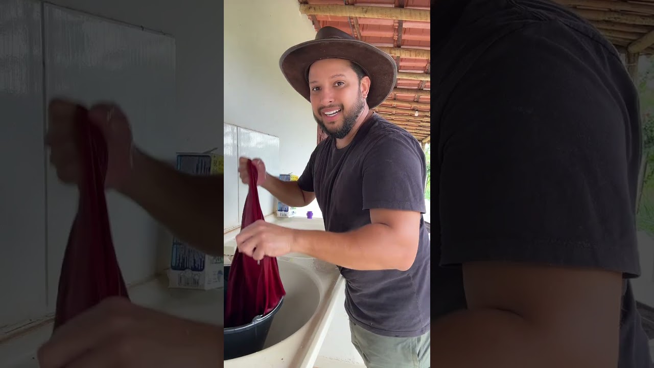 Tirei a parte da manhã para lavar roupa