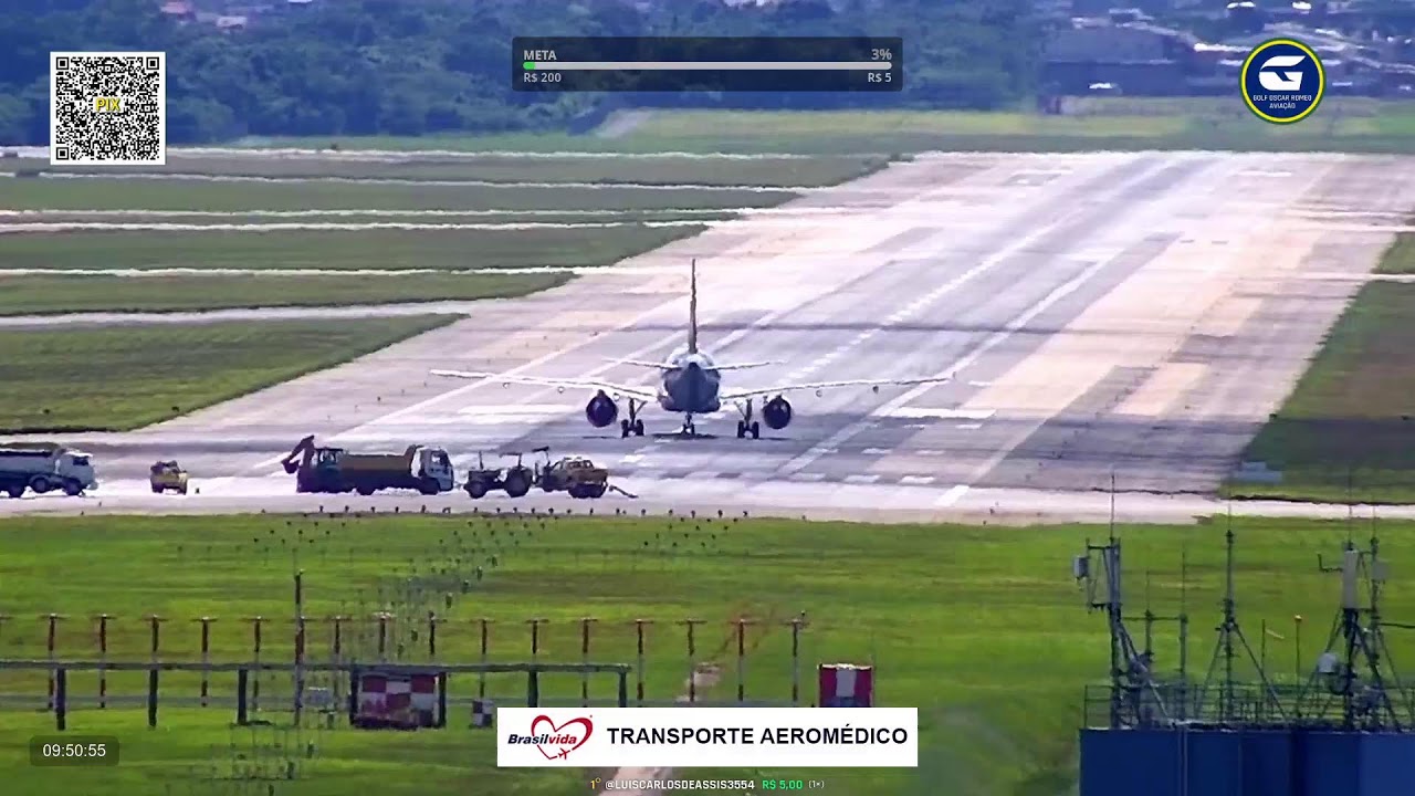 SBGR 10L LIVE - Aeroporto Internacional de São Paulo AO VIVO - GRU Airport - 11/02 Noite