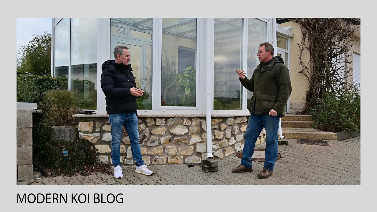 Modern Koi Blog #5099 - Mit Gerhard in dessen Koi-Wintergarten