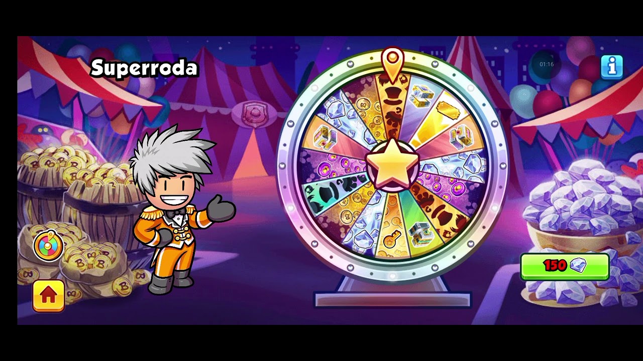  Girando a super roda,e pegando 2 lendário!