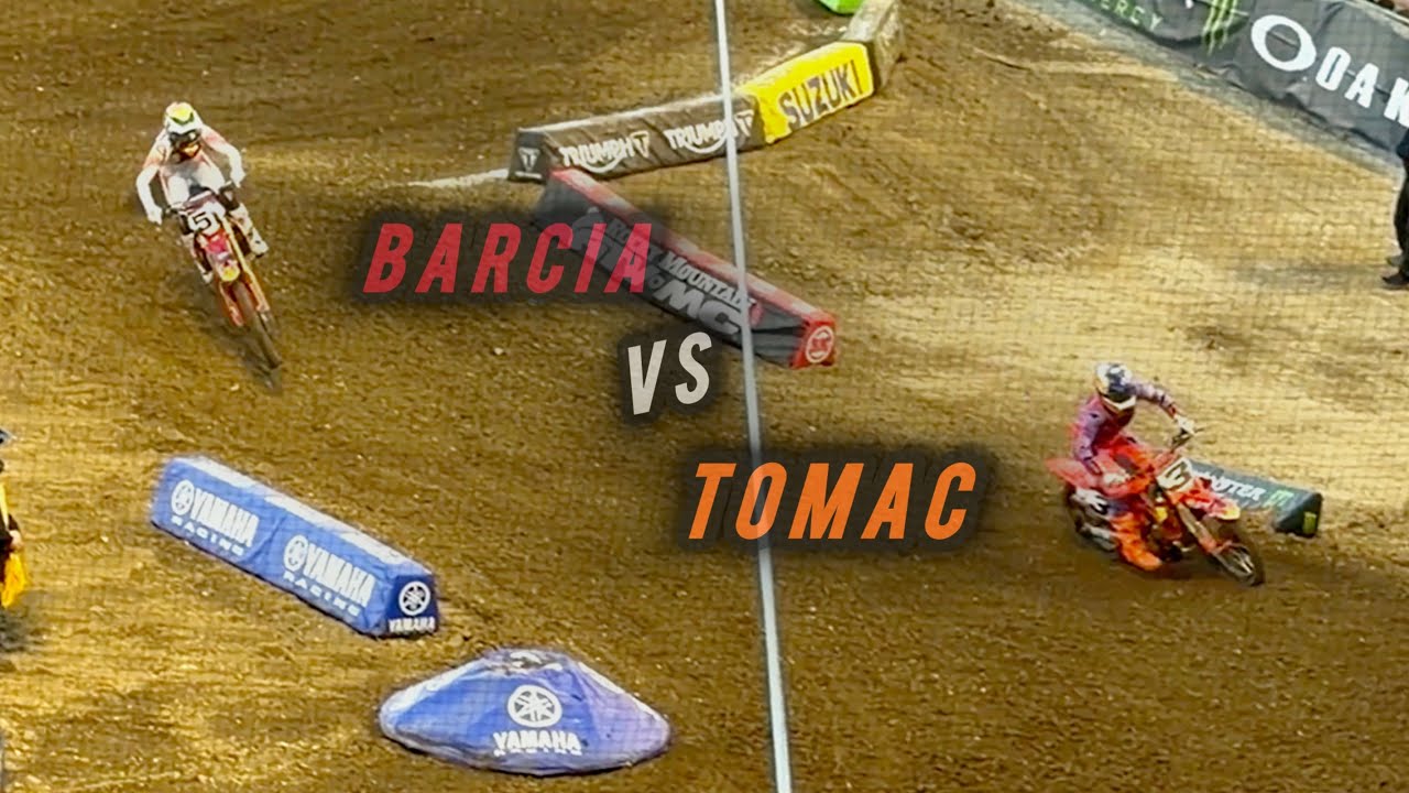 Justin Barcia vs Eli Tomac | Heat #1 Anaheim 1 2026 