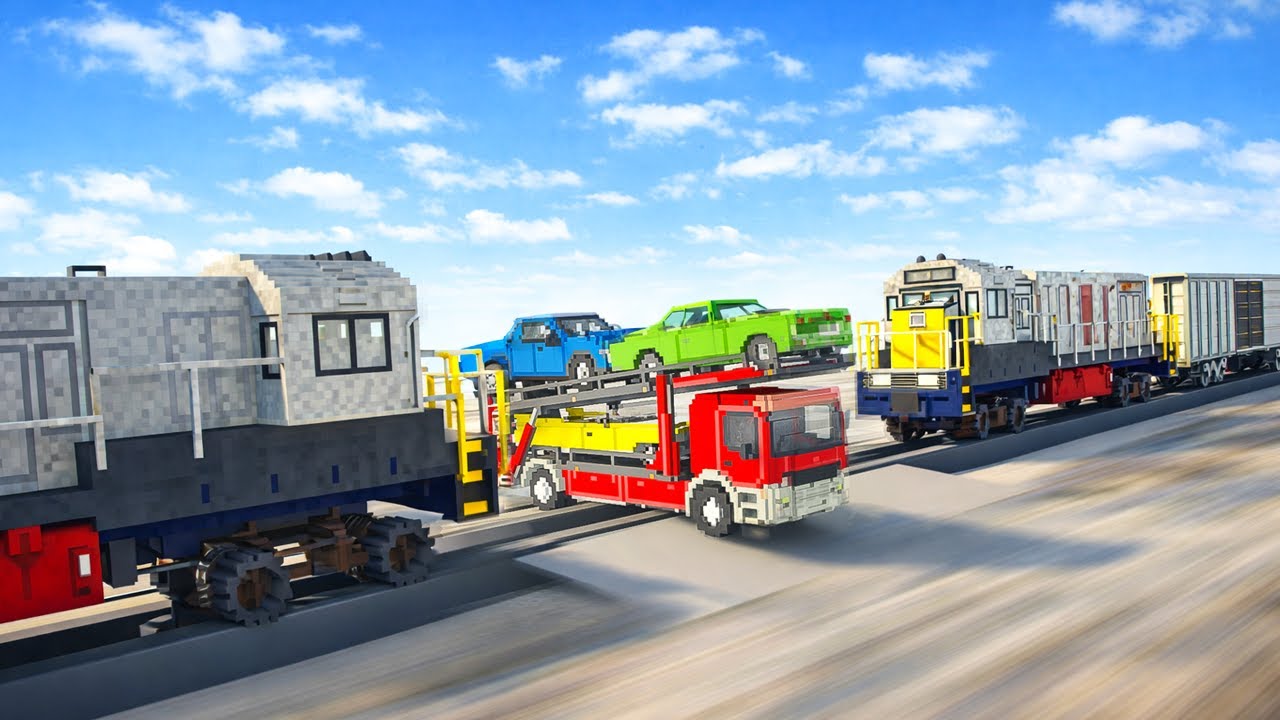 Can Any Vehicle Survive Two Trains? | Teardown