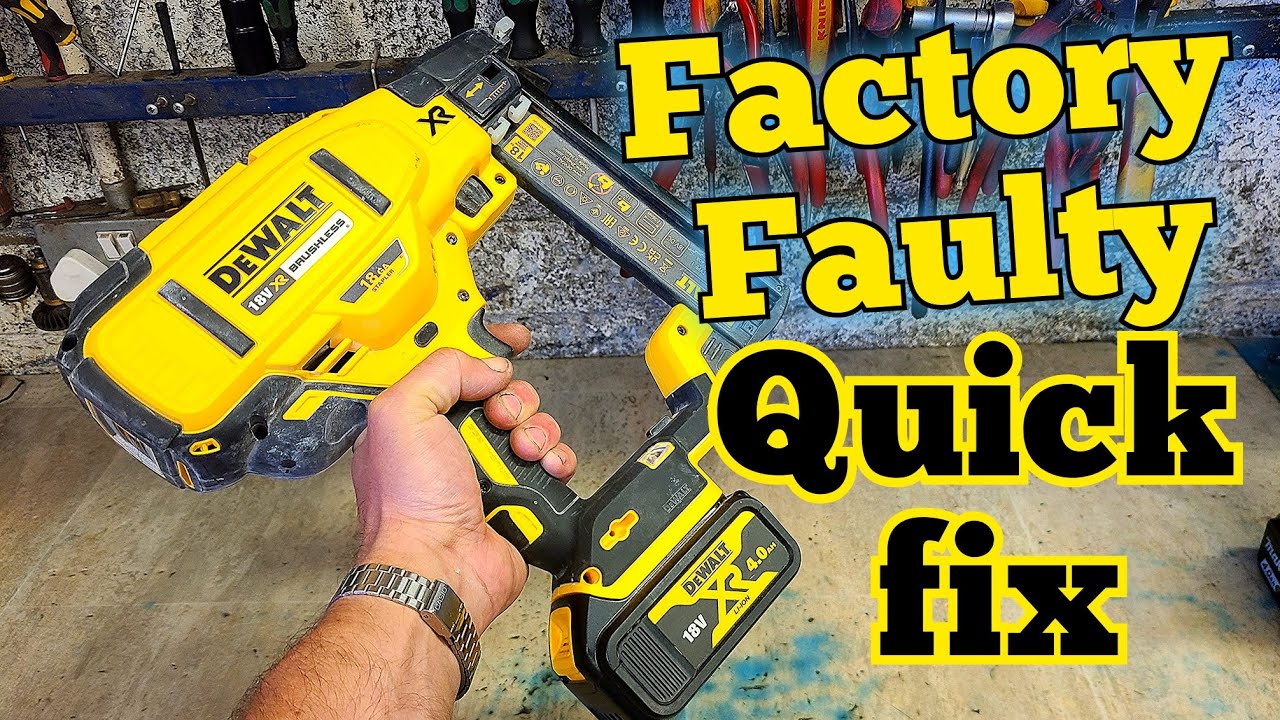 Fixing a brand new, Faulty Dewalt DCN681 Staple Gun with the Warranty