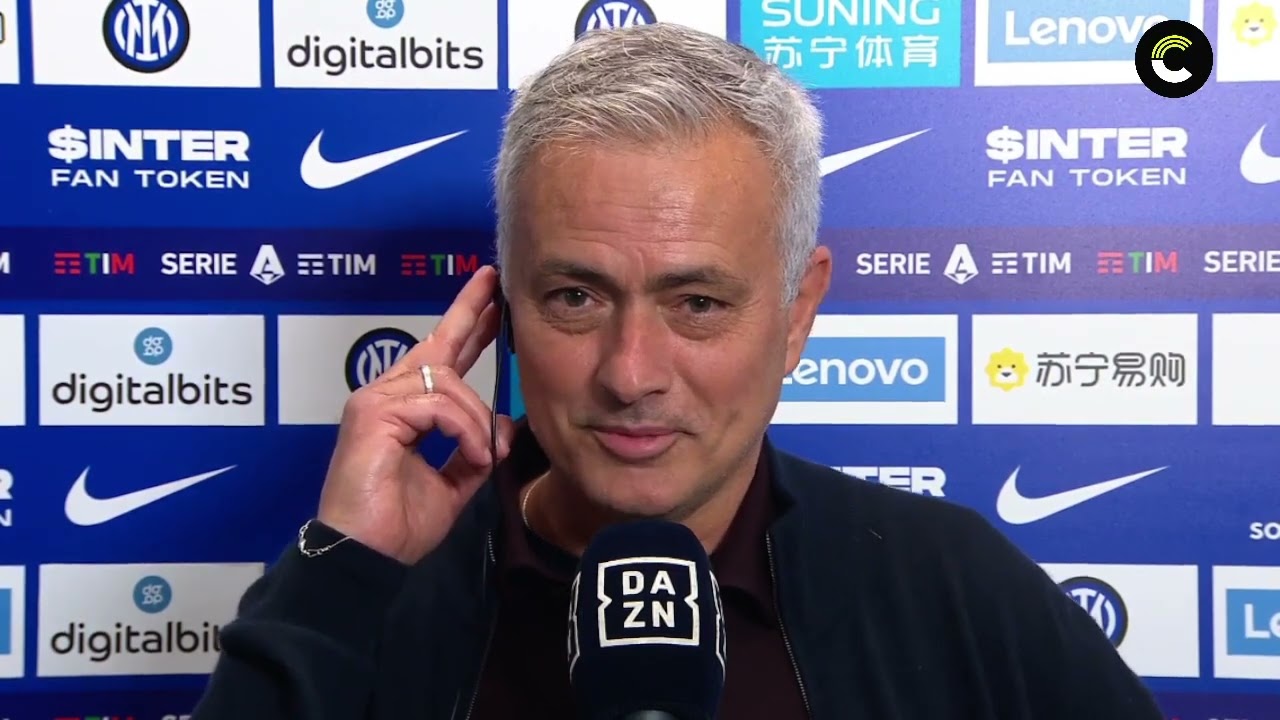 Intervista Mourinho su INTER - ROMA: 