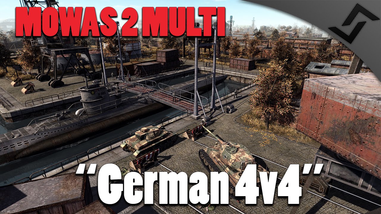 Men of War: Assault Squad 2 - German Blitzkrieg 4v4 - Multiplayer Gameplay