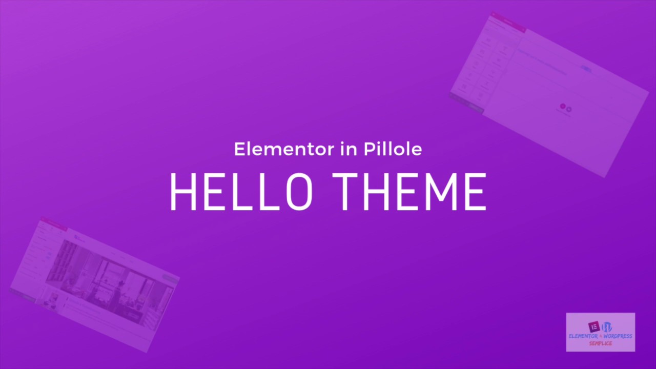Elementor in Pillole: Hello Theme