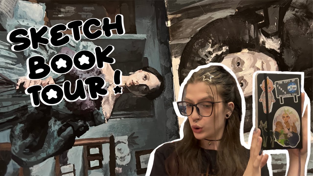 Экскурсия по скетчбуку ✧ коллекция произведений искусства Moleskine