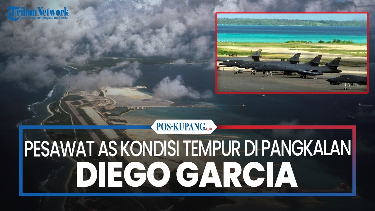 Pesawat AS Dalam Kondisi Tempur di Pangkalan Diego Garcia
