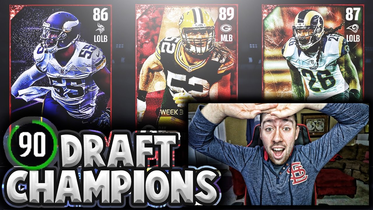90 OVERALL DRAFT CHAMPIONS DEFENSE CHALLENGE! MADDEN 17 DRAFT CHAMPIONS