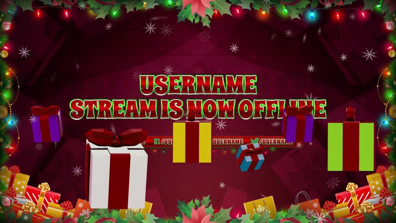Christmas Celebration Animated Stream Pack