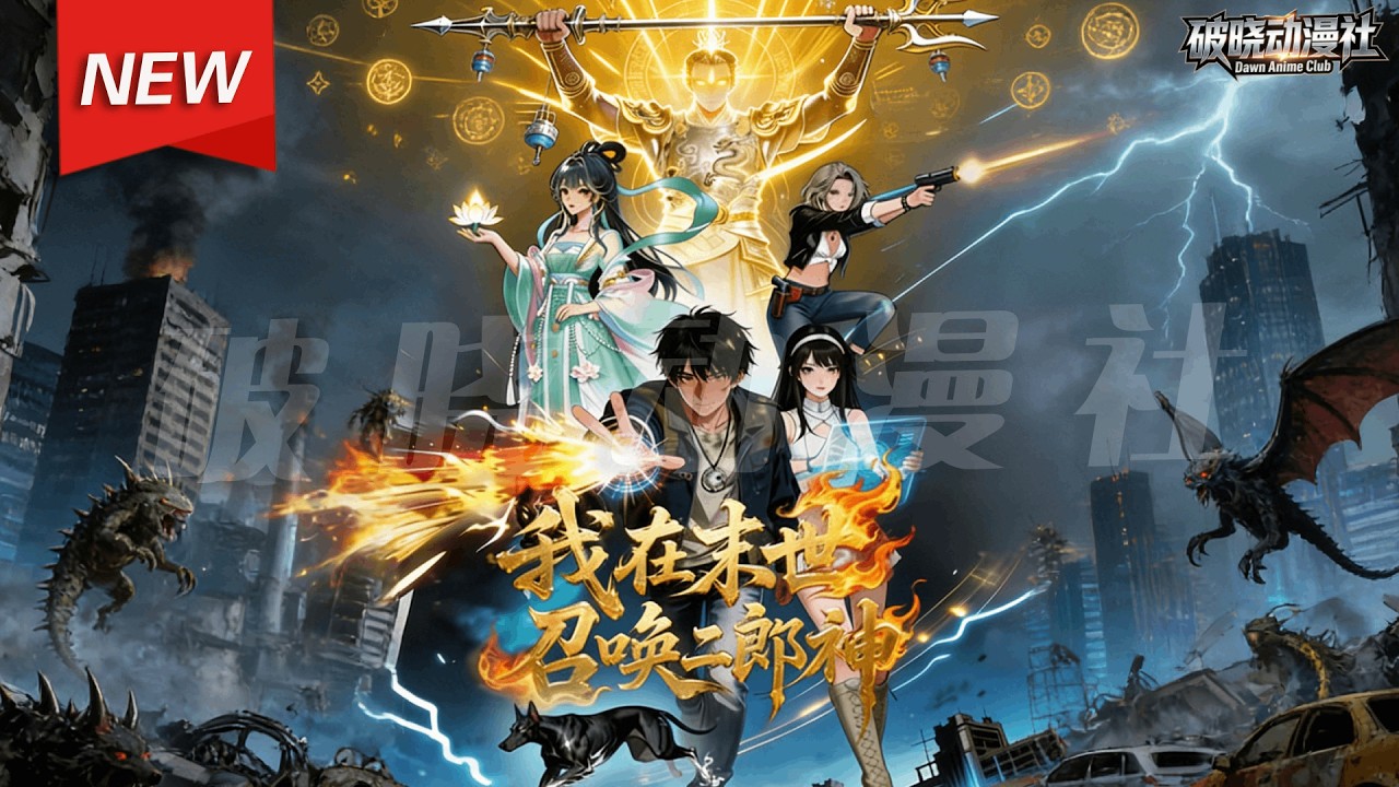 MULTISUB📢新番上线《我在末世召唤二郎神》第1~64集丨末世降临，吴昊意外激活神话召唤系统，哮天犬、二郎神、哪吒接连降临，本以为获得了对抗末世的力量，殊不知真正的战争才刚开始！#破晓动漫社