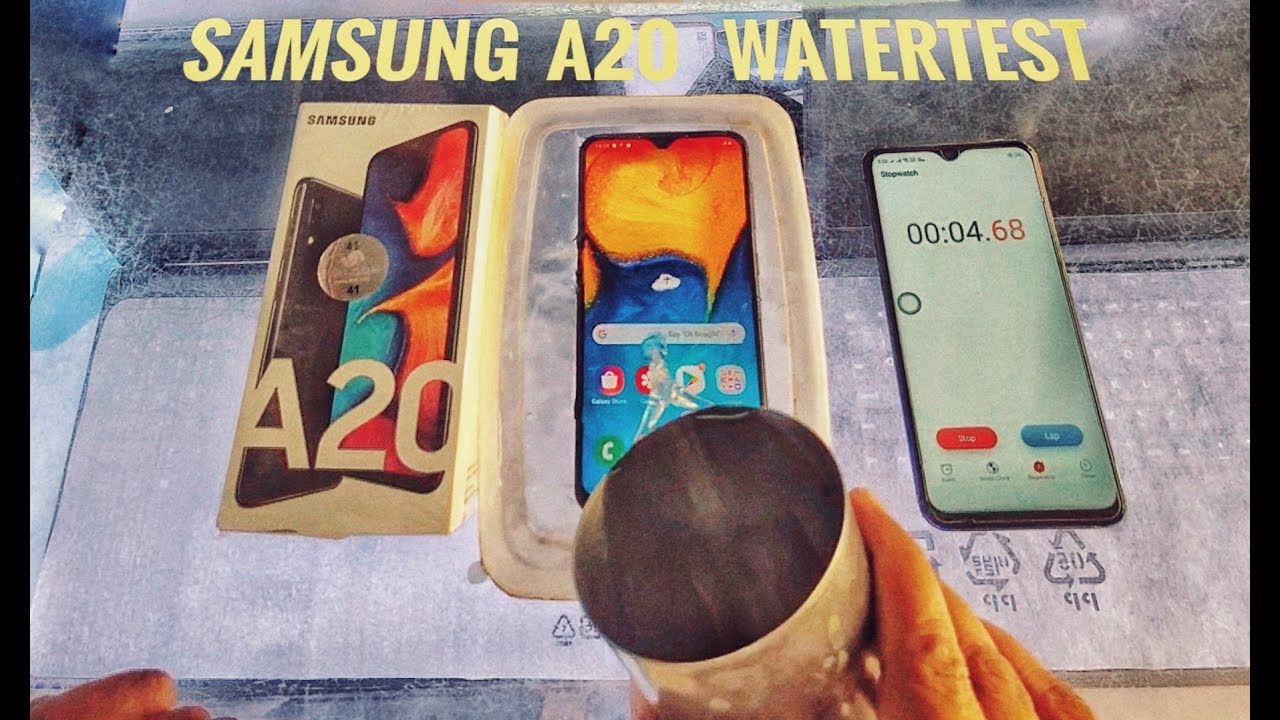 SAMSUNG A20 WATERTEST | HHM TECH WORLD