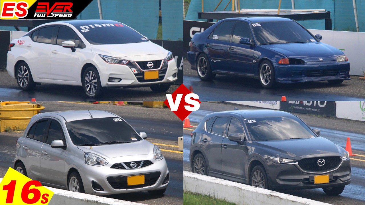 CARRERAS de AUTOS de 16s: March 🆚️ New Versa 🆚️ CX-5 🆚️Civic 🆚️ Swift 🆚️ CX-3 | 16s 7a Válida 2024