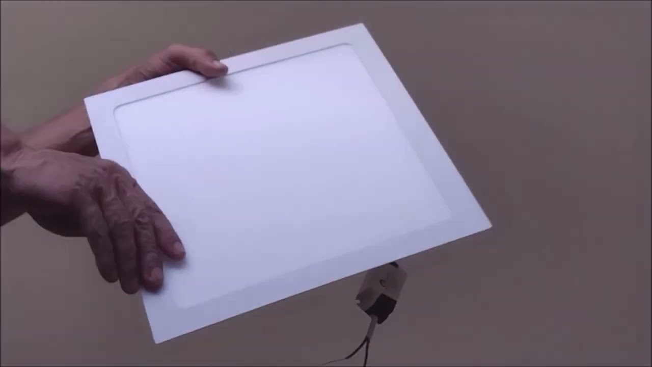 como instalar luminária ( PLAFON ) DE EMBUTIR DE 30X30 NO GESSO