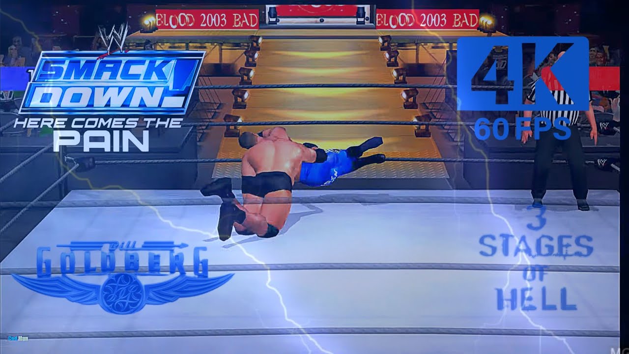 Goldberg vs Chris Benoit | 3 stages of Hell | SmackDown Here Comes the pain