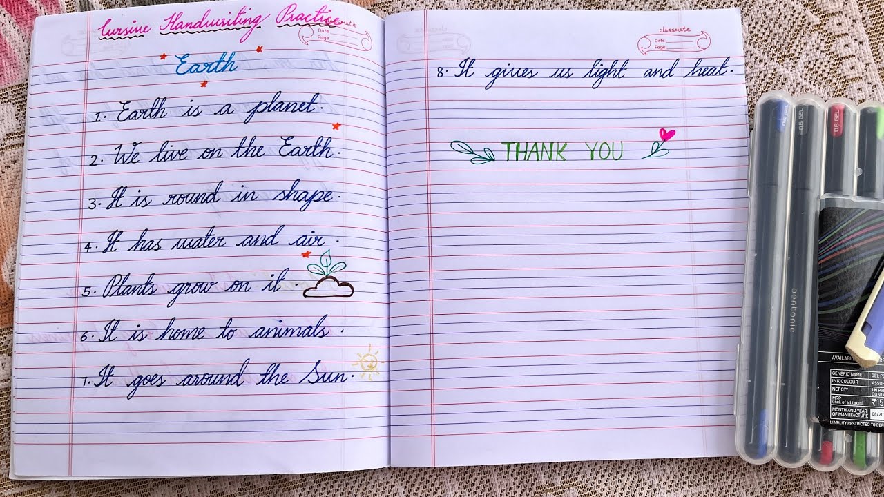 How to write neat cursive handwriting | how to write in cursive handwriting 
