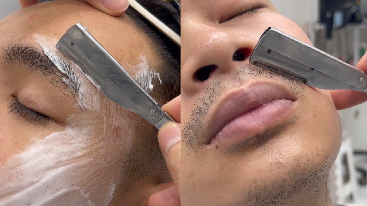 ASMR 🐠 FOR A GOOD SLEEP | SHAVING BEARDS AND DEAD SKIN FOR MAN | SHAVING ASMR EP590.1