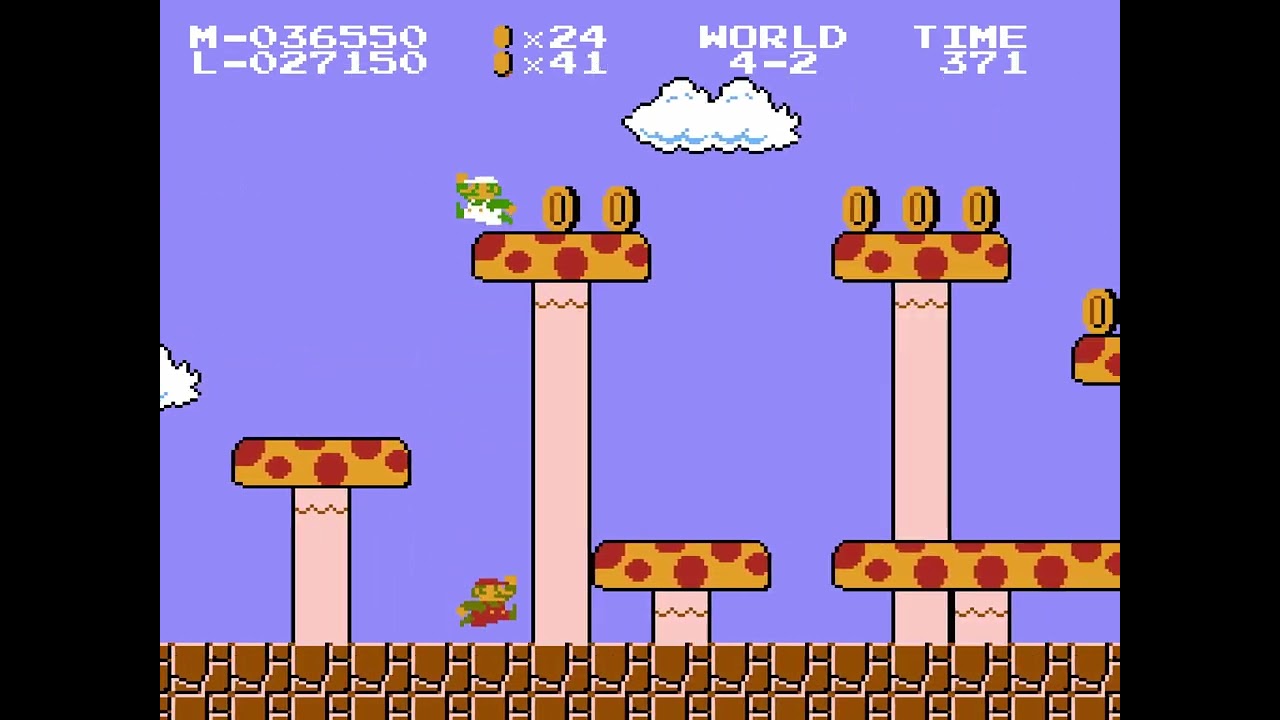 [TAS] NES Super Mario Bros. - Two Players Hack by HappyLee & Kzwbz in 04:49.091