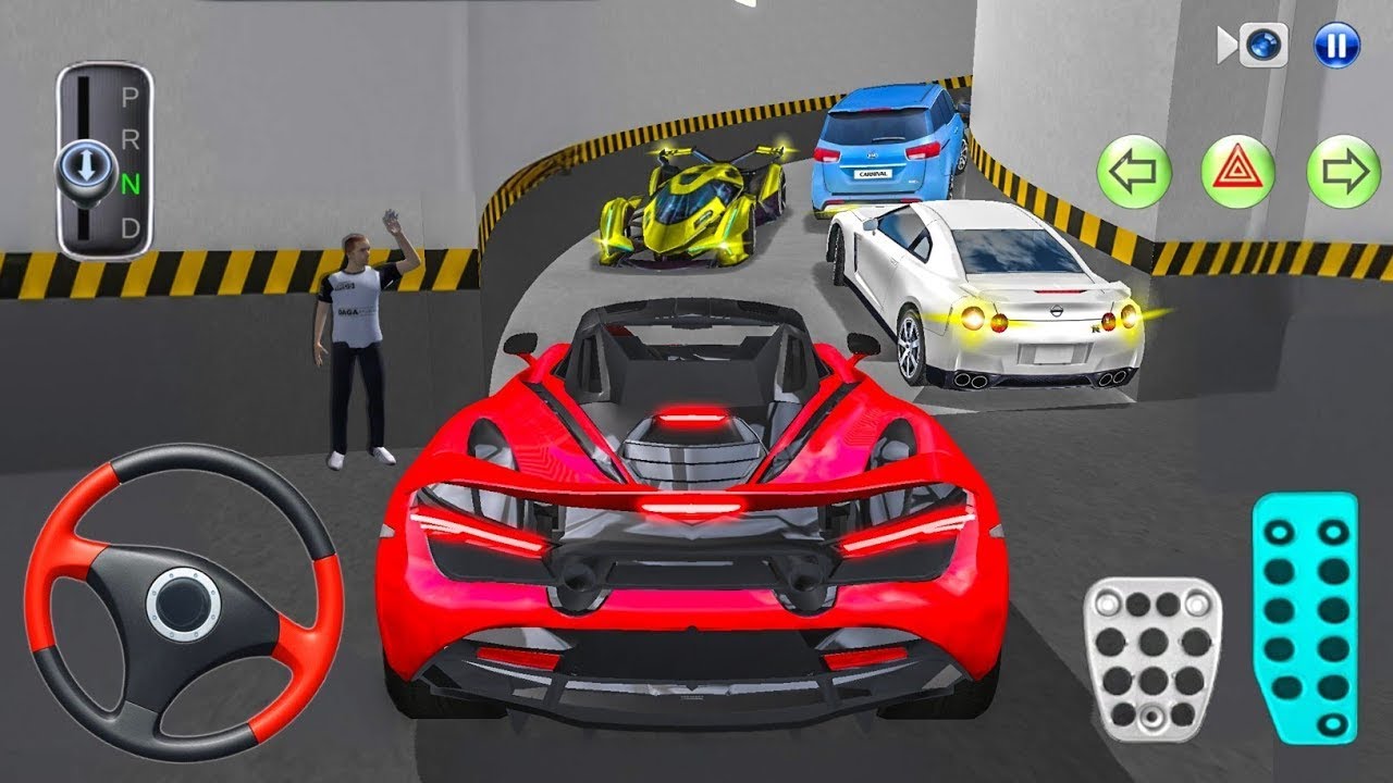 New Red McLaren 720s Supercar Stuck in Parking Garage - Gameplay 2025 - Android iOS 3D Driving