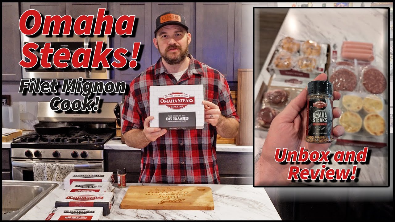 Филе миньон от Omaha Steaks! Распаковка и обзор! Полный ужин с доставкой на дом! #4k