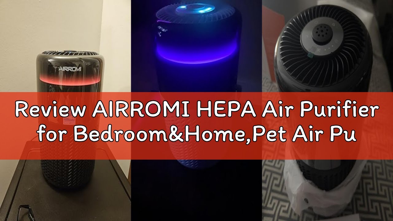 Review AIRROMI HEPA Air Purifier for Bedroom&Home,Pet Air Purifier for Home Pets,Removes Pet Odor,Ca
