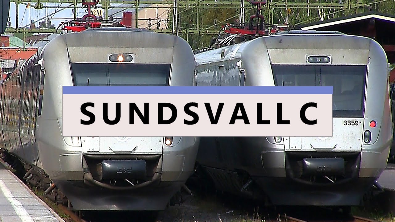 Sundsvall C Station och stadsbild 2016