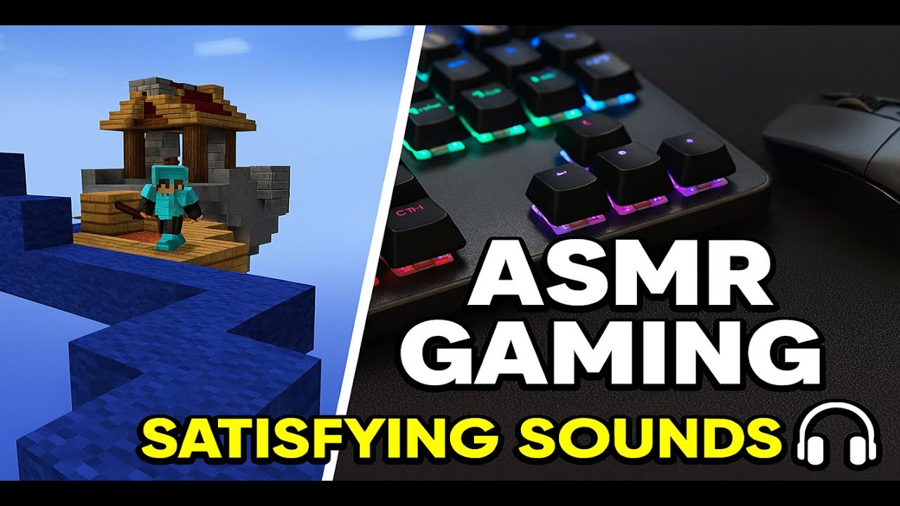 Hypixel Bedwars ASMR 🎧 | Satisfying Mouse & Keyboard Sounds While Sweating!