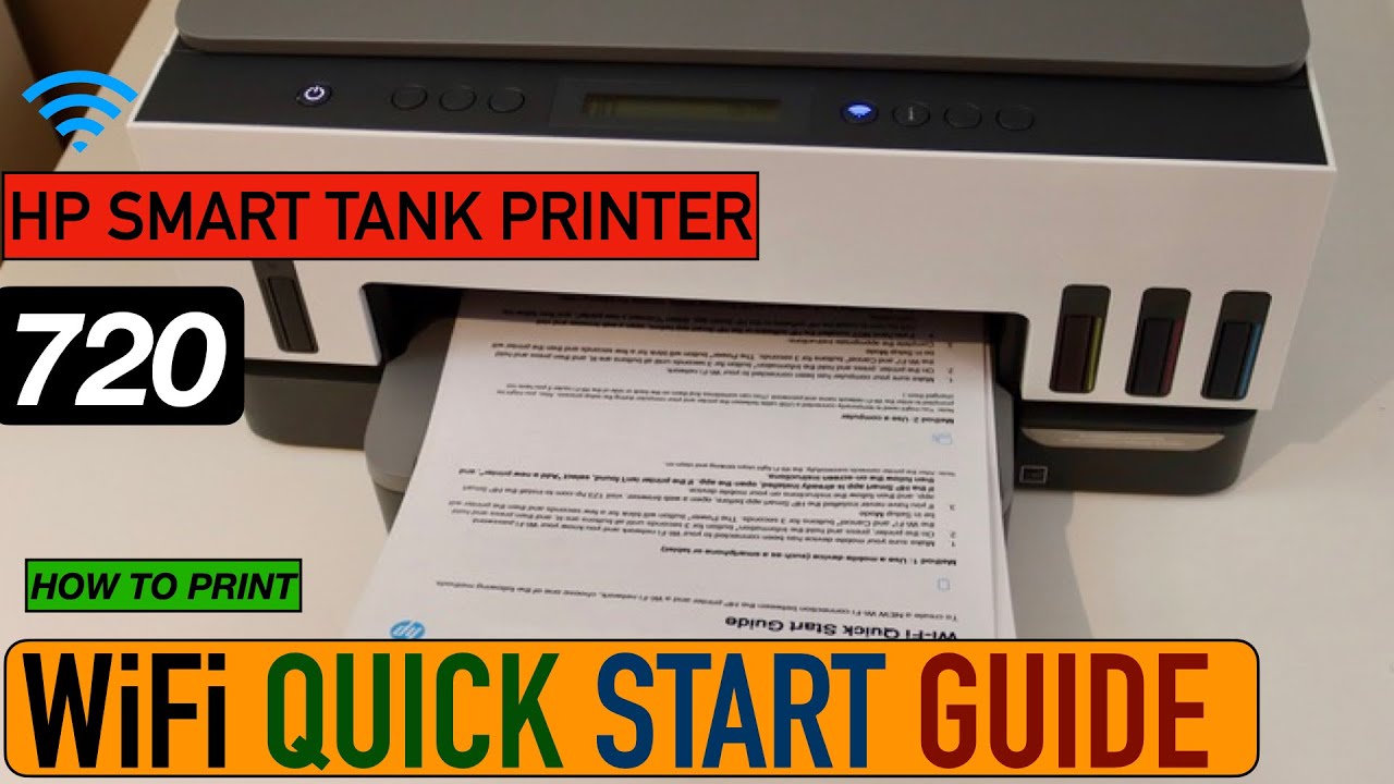 How To Print WiFi Quick Start Guide HP Smart Tank Printers?