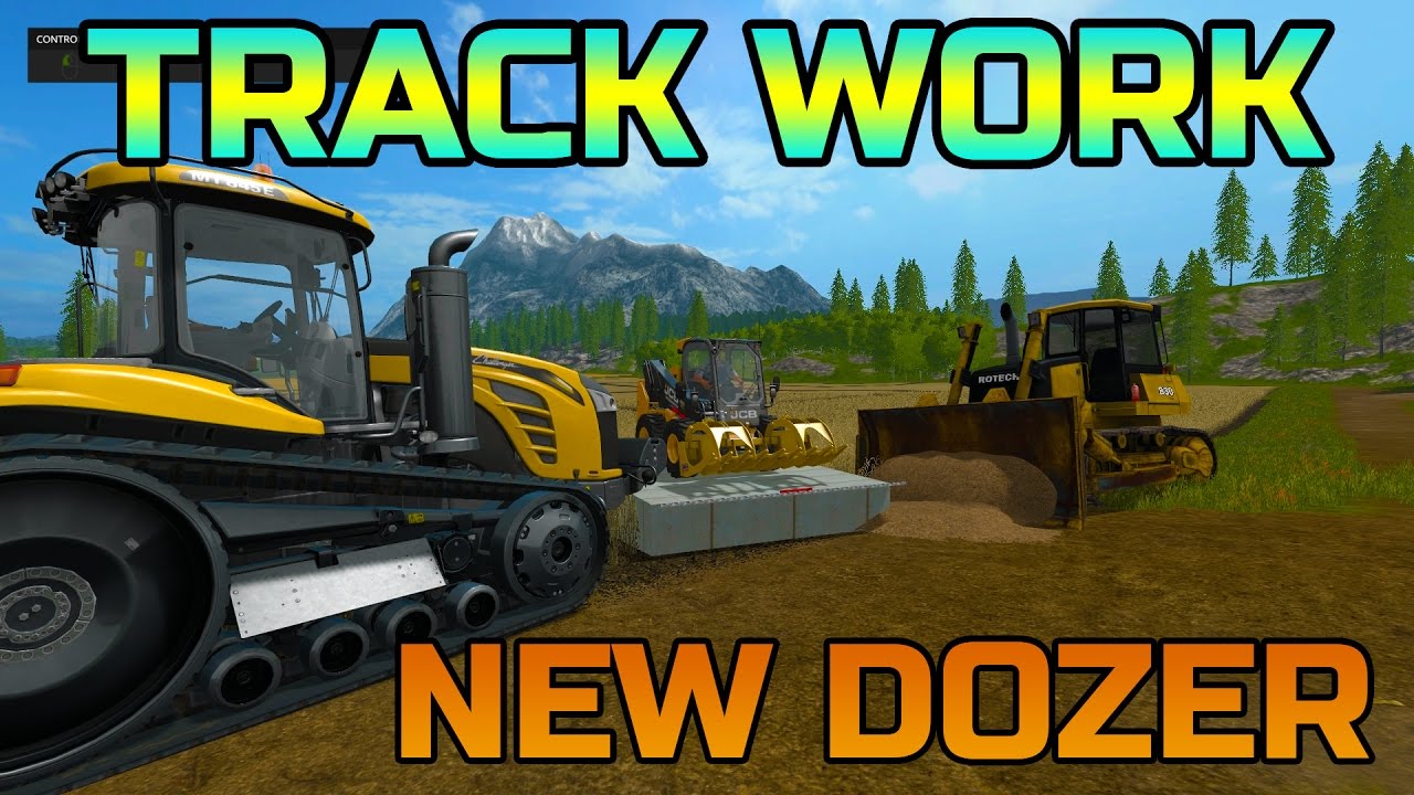 FARMING SIMULATOR 2017 | NEW DOZER | SPREADING SAND ON MX TRACK | JCB