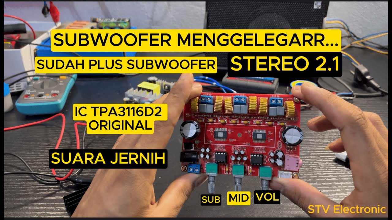 REVIEW AND TEST POWER TPA3116D2  #vlog09 #poweramplifier #powerful #amplifier