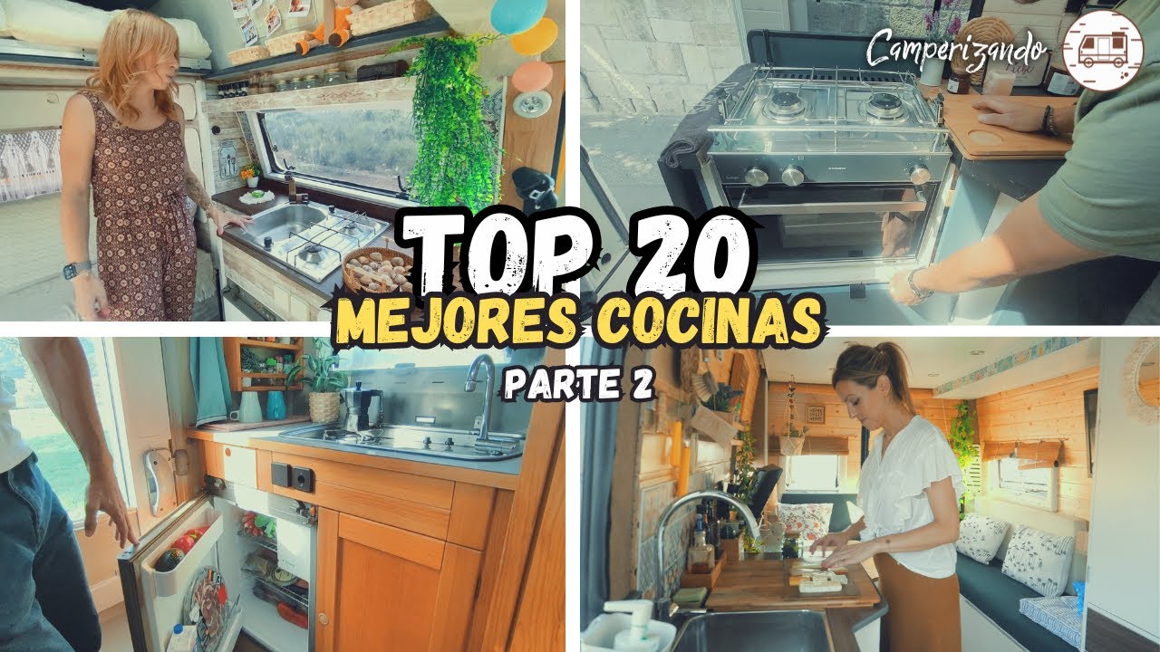 Las MEJORES 20 COCINAS de veh&iacute;culos camper | Parte 2 | Cocinar en furgoneta camperizada