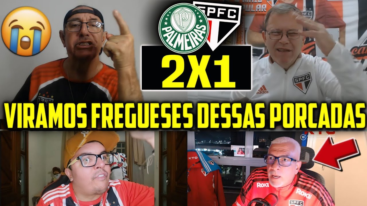 VAMOS RIR?! REAÇÕES DOS SÃO PAULINOS ELIMINADOS PRO VERDÃO! REACT PALMEIRAS 2X1 SÃO PAULO 