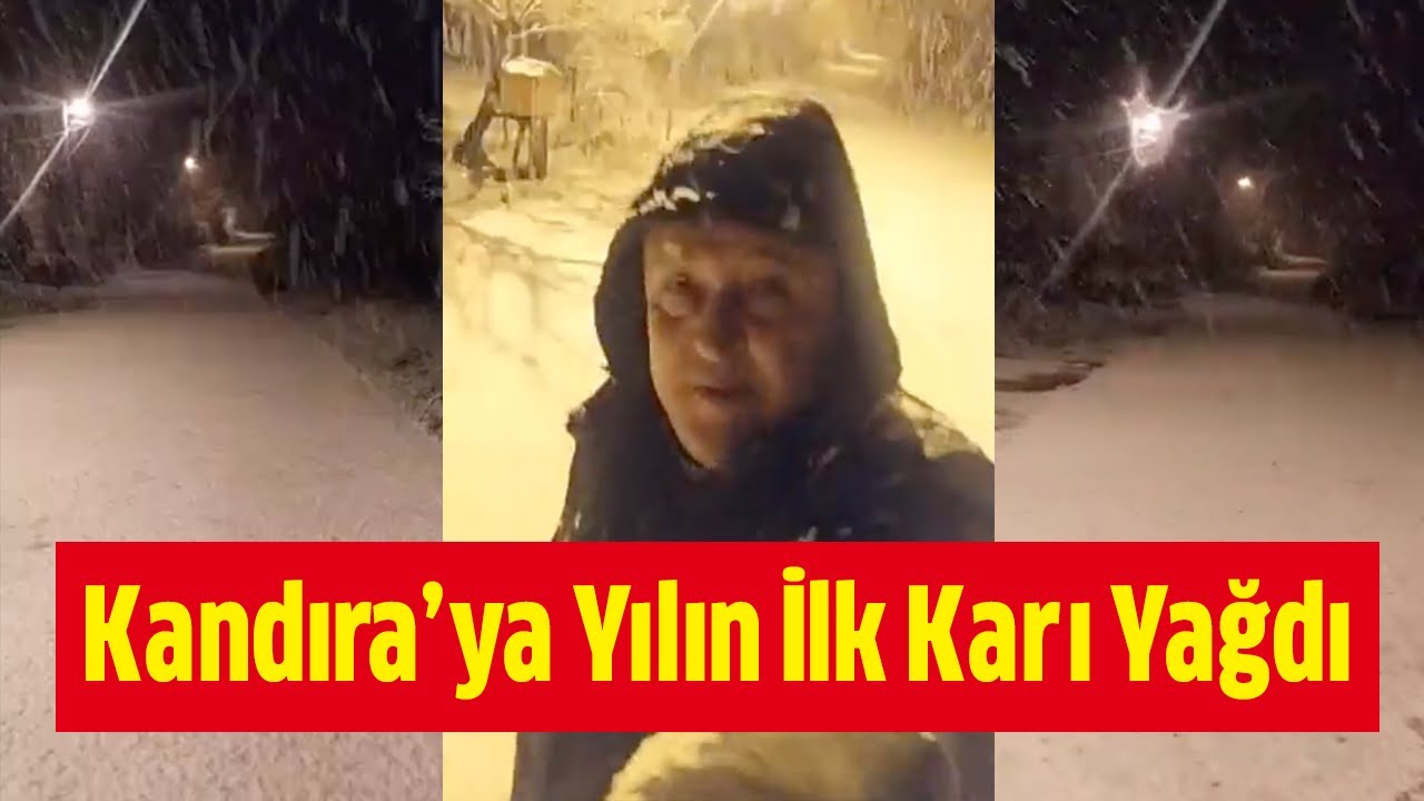 Kandıra Ak&ccedil;abeyli'de Yılın İlk Karı Yağdı