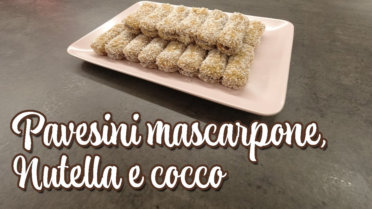 Pavesini con Mascarpone Nutella e Cocco | Uno tira l'altro!!