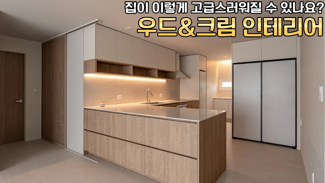 우드앤크림 인테리어로 집이 이렇게 고급스러워질 수 있나요? #인테리어 #부산인테리어 #가치디자인